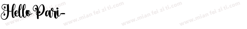 Hello Pari字体转换